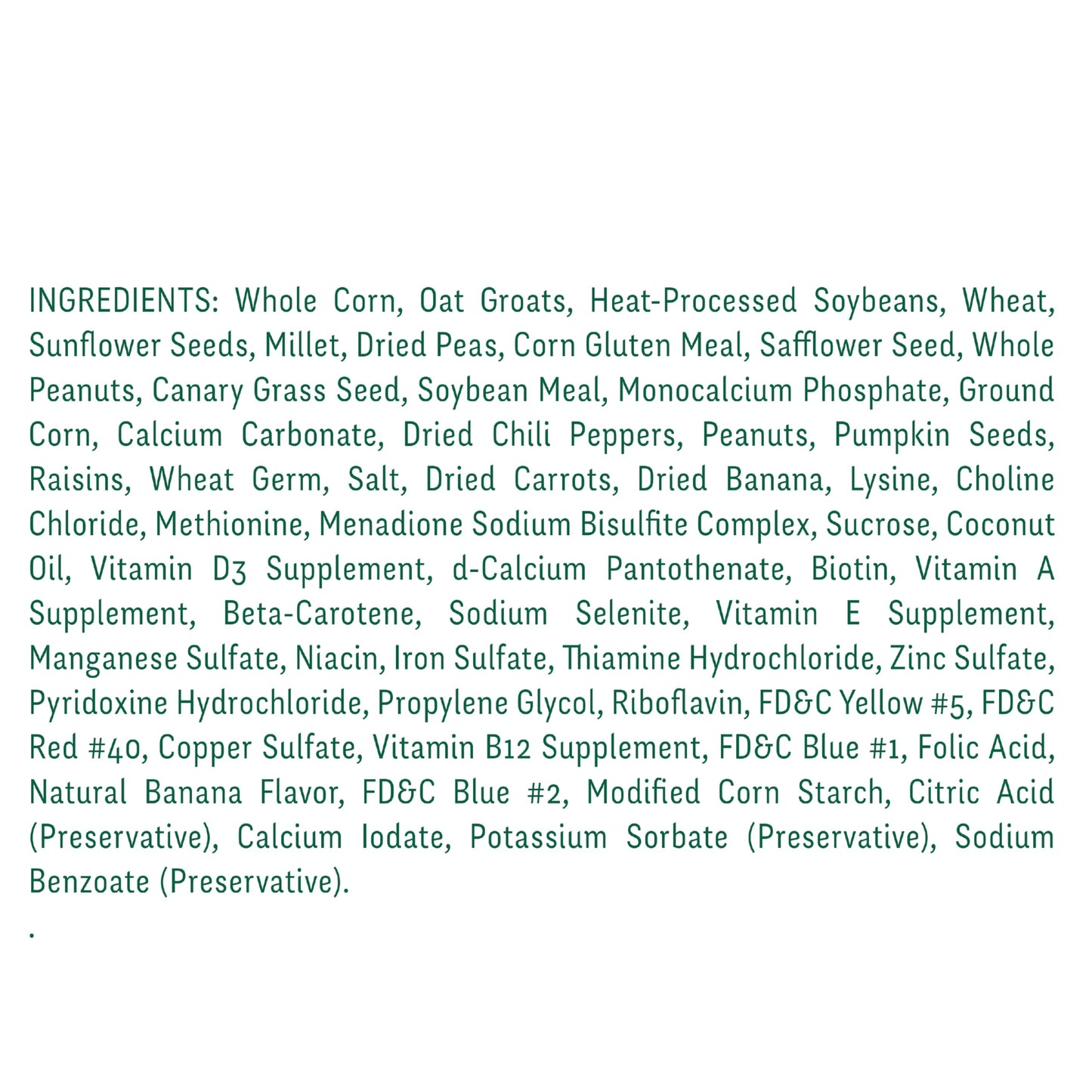 Wild Harvest Advanced Nutrition Parrot 8 Pounds, Seed, Grain and Vegetable Mix (Pack of 2)