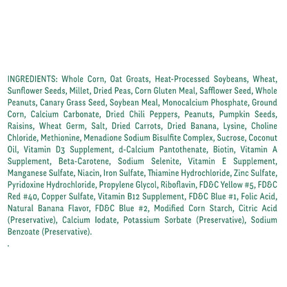Wild Harvest Advanced Nutrition Parrot 8 Pounds, Seed, Grain and Vegetable Mix (Pack of 2)