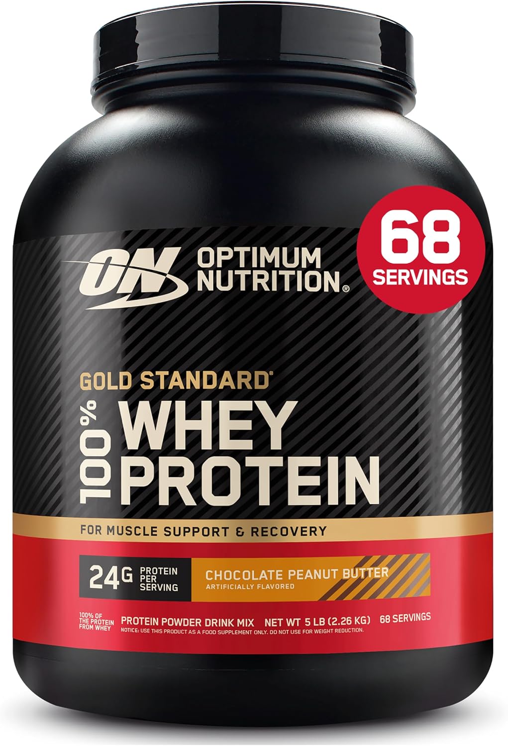 Optimum Nutrition Gold Standard 100% Whey Protein Powder, Extreme Milk Chocolate, 10 Pound (Packaging May Vary) (Pack of 2)