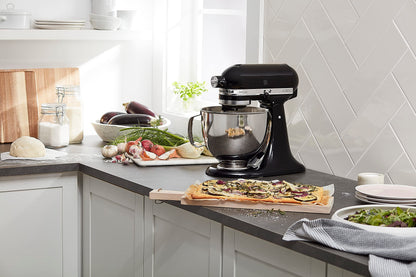 KitchenAid Artisan Series 5 Quart Tilt Head Stand Mixer with Pouring Shield KSM150PS, Almond Cream