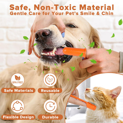 6PCS Grooming & Bath Supplies for Dogs, Cats | Dog Washing Gloves | Dog Bath Brush | Dog Shower Brush | Pet Grooming Gloves | Dog Grooming kit | Pet Supplies for Showerhead & Sprayer (Navy Blue)