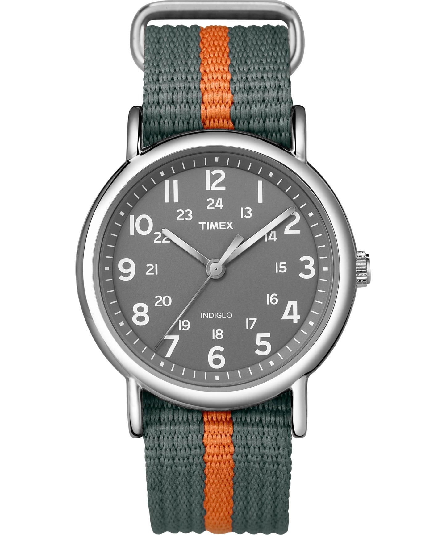 Timex Weekender 38mm Unisex Analog Watch | INDIGLO Backlight | Adjustable Durable Nylon Fabric Slip Through Strap | 24 Hour Time