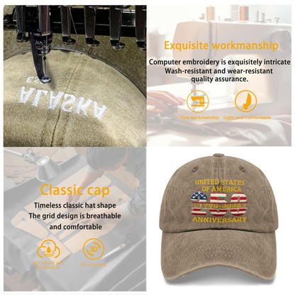Funny Hat America Hats for Men Gifts for Dad Baseball Cap
