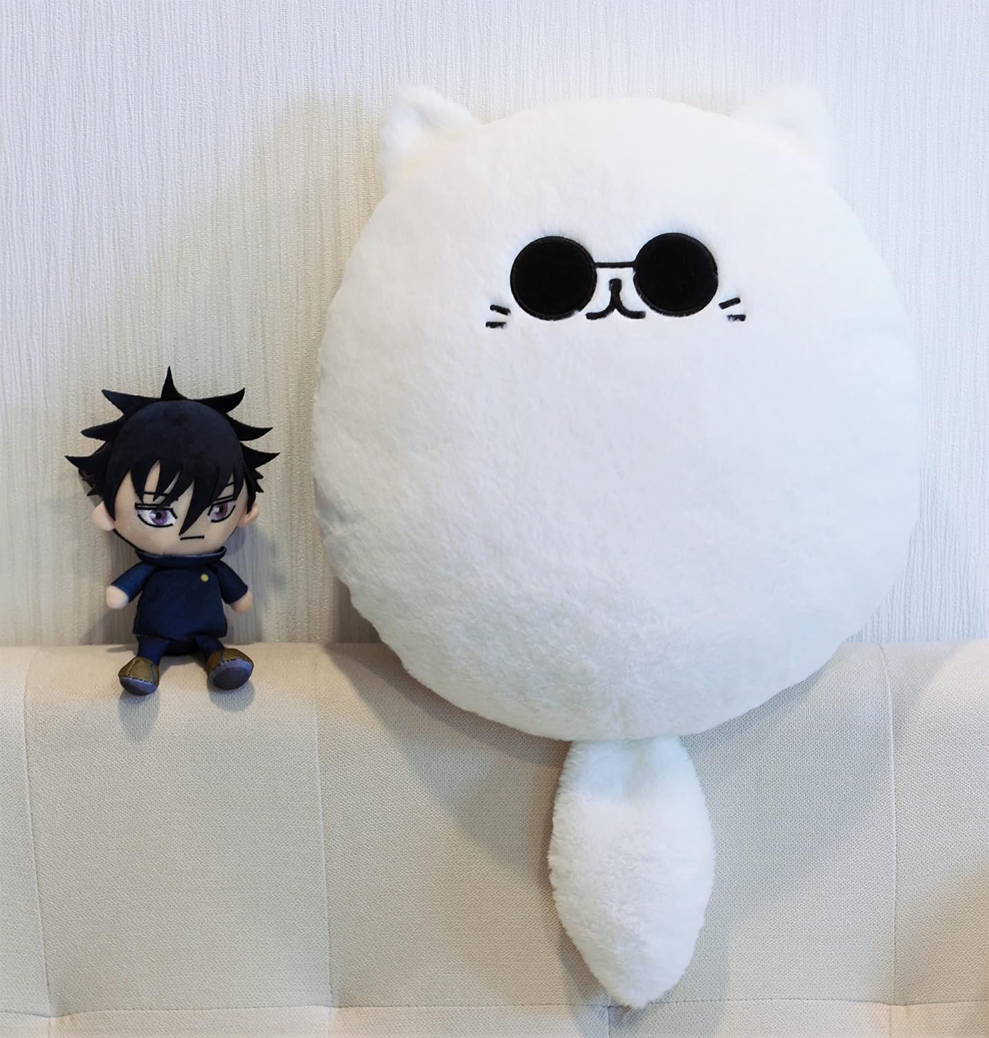 16inch/40cm JJK Cute Cat Plush Pillow - Gojocat Plush Stuffed Pillow Anime Plushie Gift