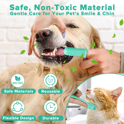 6PCS Grooming & Bath Supplies for Dogs, Cats | Dog Washing Gloves | Dog Bath Brush | Dog Shower Brush | Pet Grooming Gloves | Dog Grooming kit | Pet Supplies for Showerhead & Sprayer (Navy Blue)