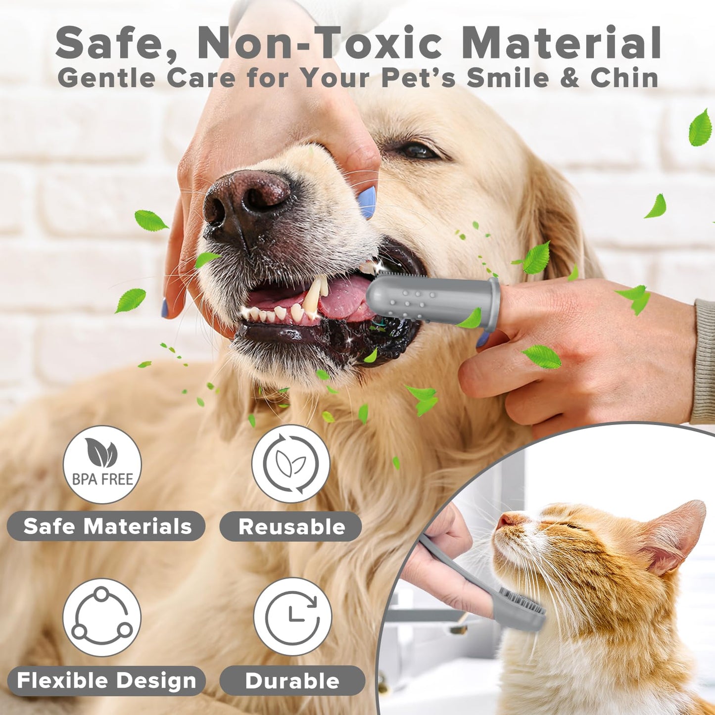 6PCS Grooming & Bath Supplies for Dogs, Cats | Dog Washing Gloves | Dog Bath Brush | Dog Shower Brush | Pet Grooming Gloves | Dog Grooming kit | Pet Supplies for Showerhead & Sprayer (Navy Blue)