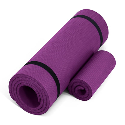 CAP Barbell 1/2-Inch High Density Exercise Yoga Mat with Strap | Multiple Options