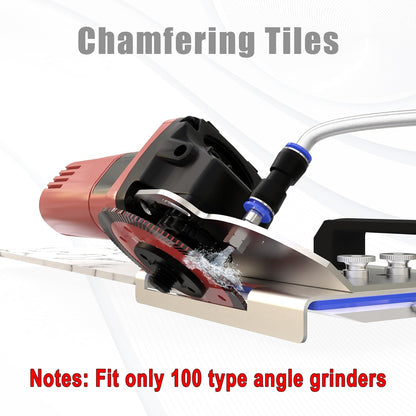 45 Degree Tile Chamfering Tool, Angle Grinder Stand for 45° Tile Cutting, Tile Cutter Tools Compatible with 100-Type Angle Grinders, Angle Grinder Attachments for Chamfering