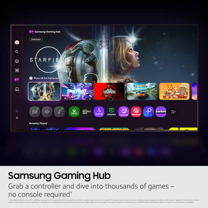 Samsung 43-Inch Class QLED Q7F Series Samsung Vision AI Smart TV (2025 Model, 43Q7F) Quantum HDR, Object Tracking Sound Lite, Q4 AI Gen1 Processor, 4K upscaling, Gaming Hub, Alexa Built-in