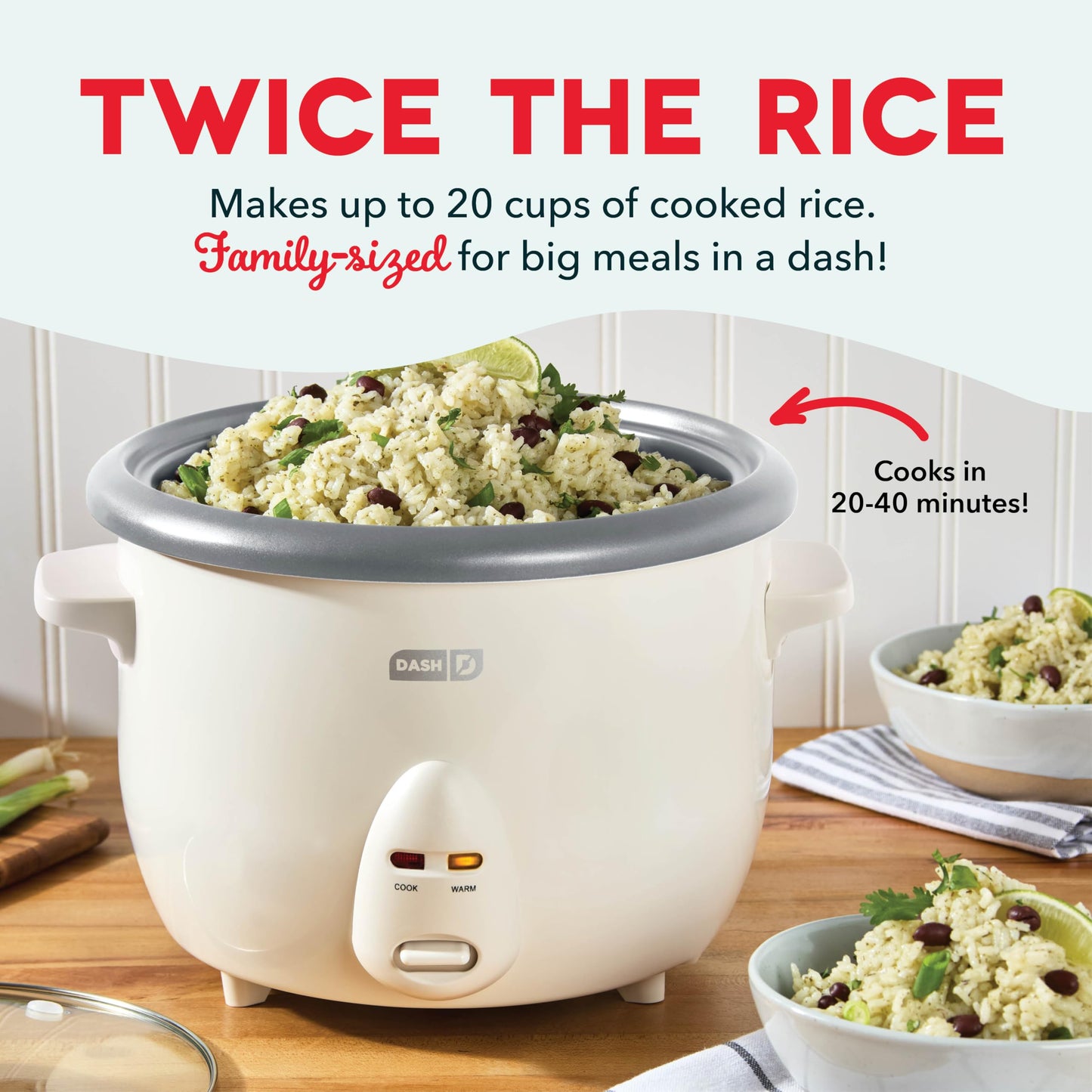 Dash Mini Rice Cooker | Small Rice Maker, 2 Cups Cooked / 1 Cup Uncooked, Ceramic Nonstick Removable Pot, Keep Warm Function, Compact and Portable for Dorm, Travel, Single Serve, Aqua