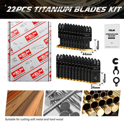 KELIN 6PCS Oscillating Multi Tool Hook Knife Blades, Multitool Saw Blades for Soft Materials Like Roofing Shingles, Carpet, Cardboard & PVC Flooring, Universal Interface