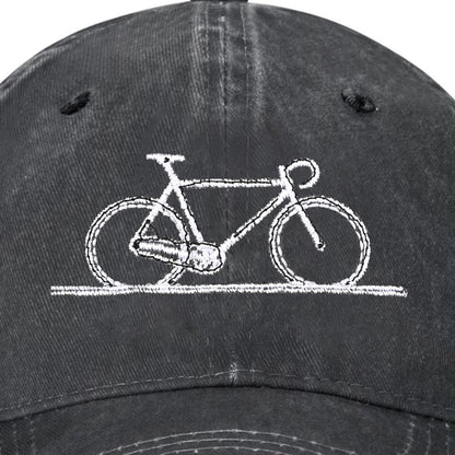 Embroidered Baseball Cap Adjustable Vintage Washed Distressed Denim Baseball Hat for Women Men