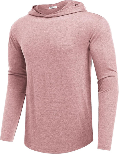 PINSPARK Lightweight Pullover Hoodies for Men Long Sleeve Hoodie for Golf Gym Workout Athletic Sweatshirt