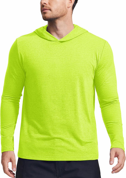 PINSPARK Lightweight Pullover Hoodies for Men Long Sleeve Hoodie for Golf Gym Workout Athletic Sweatshirt