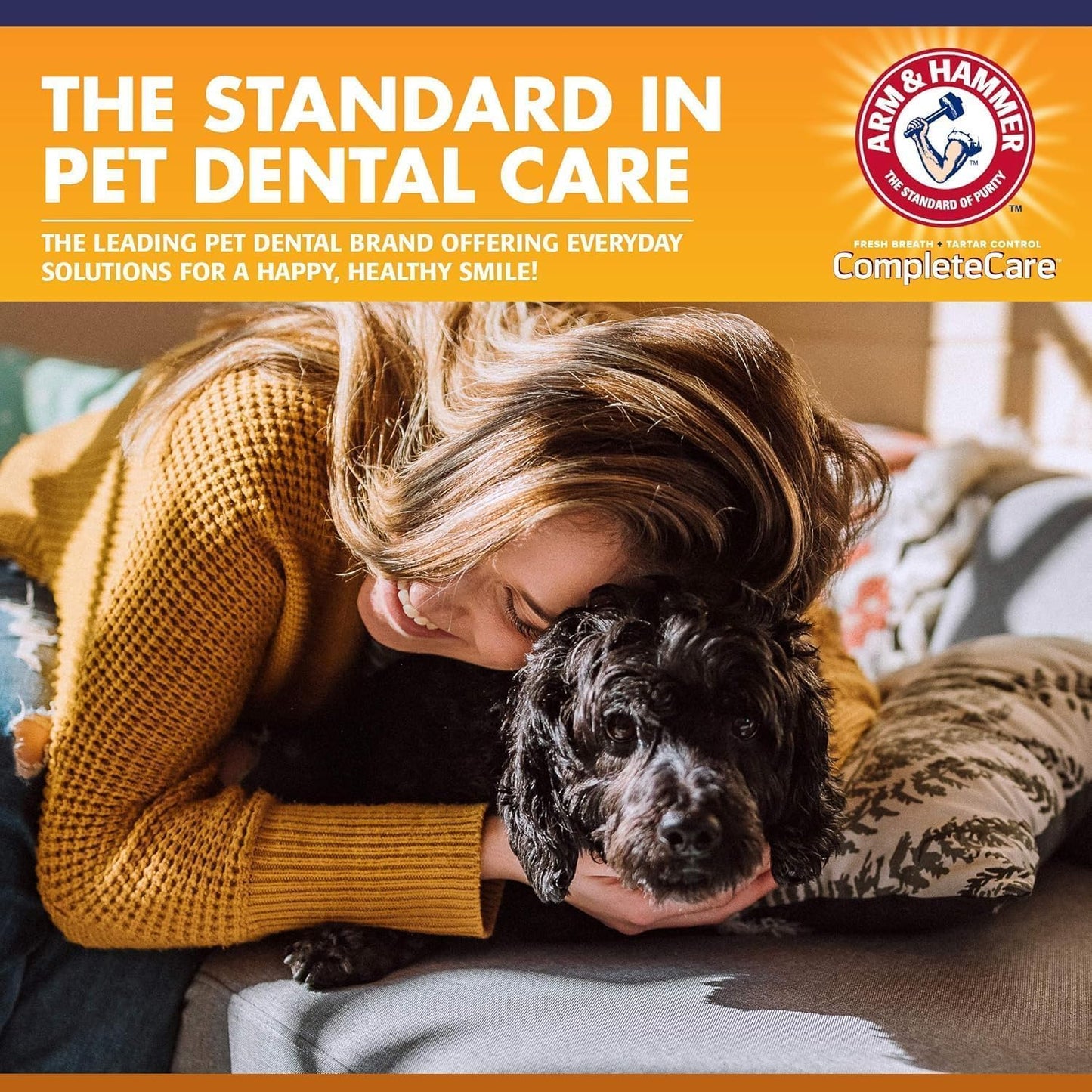Arm & Hammer Complete Care Dog Dental Kit with Enzymatic Dog Toothpaste, Toothbrush and Finger Brush, Baking Soda and Calcium Formula for Plaque Tartar Control, Chicken Flavor, 2.5 Oz