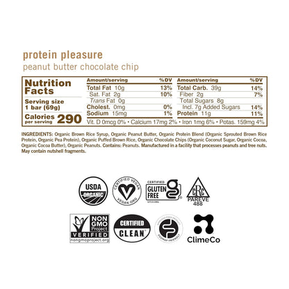 GoMacro MacroBar Organic Vegan Protein Bars - Coconut + Almond Butter + Chocolate Chips (2.3 Ounce Bars, 12 Count)