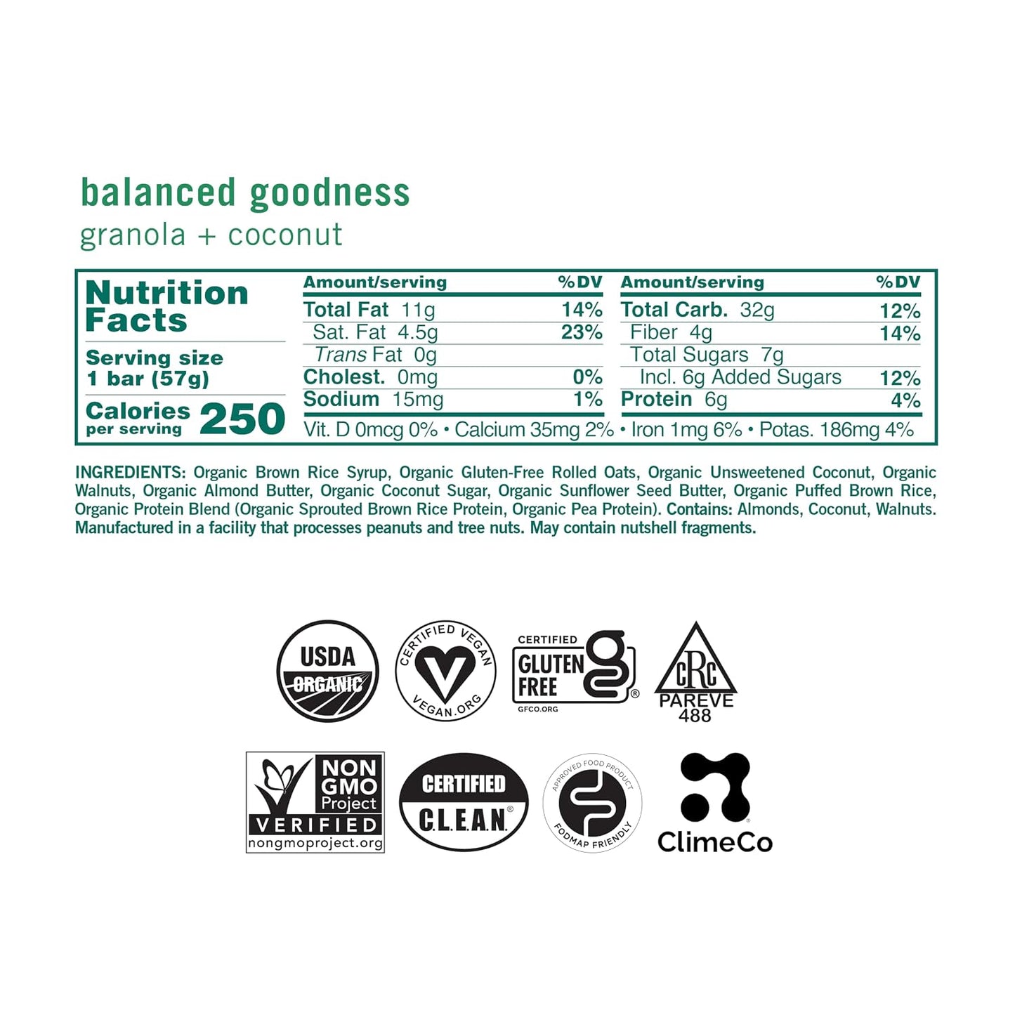 GoMacro MacroBar Organic Vegan Protein Bars - Coconut + Almond Butter + Chocolate Chips (2.3 Ounce Bars, 12 Count)