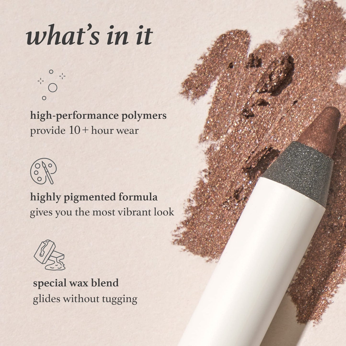 Julep When Pencil Met Gel Sharpenable Multi-Use Longwear Eyeliner Pencil - Rich Brown - Transfer-Proof - High Performance Liner