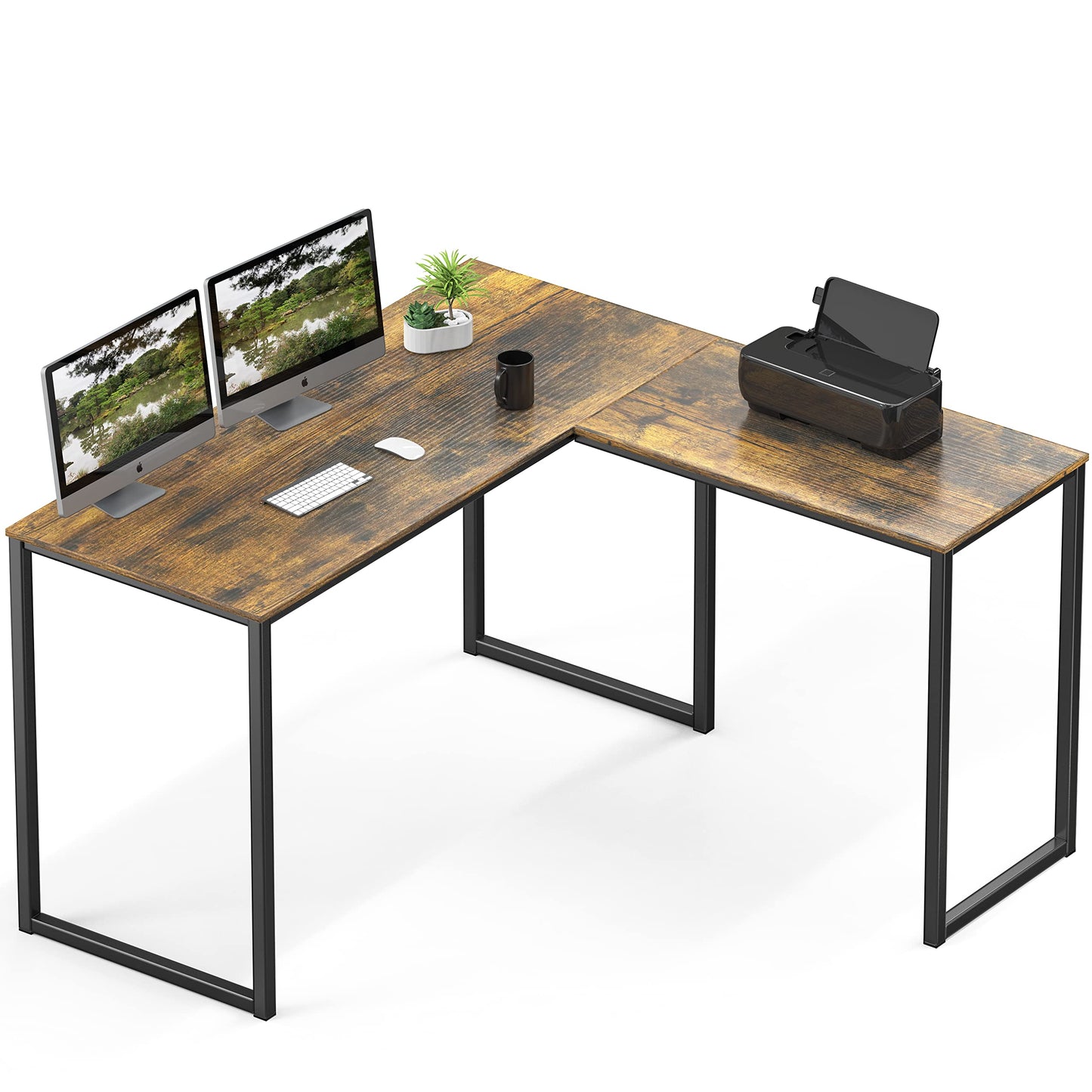 SHW Mission 32-Inch Home Office Computer Desk, Black