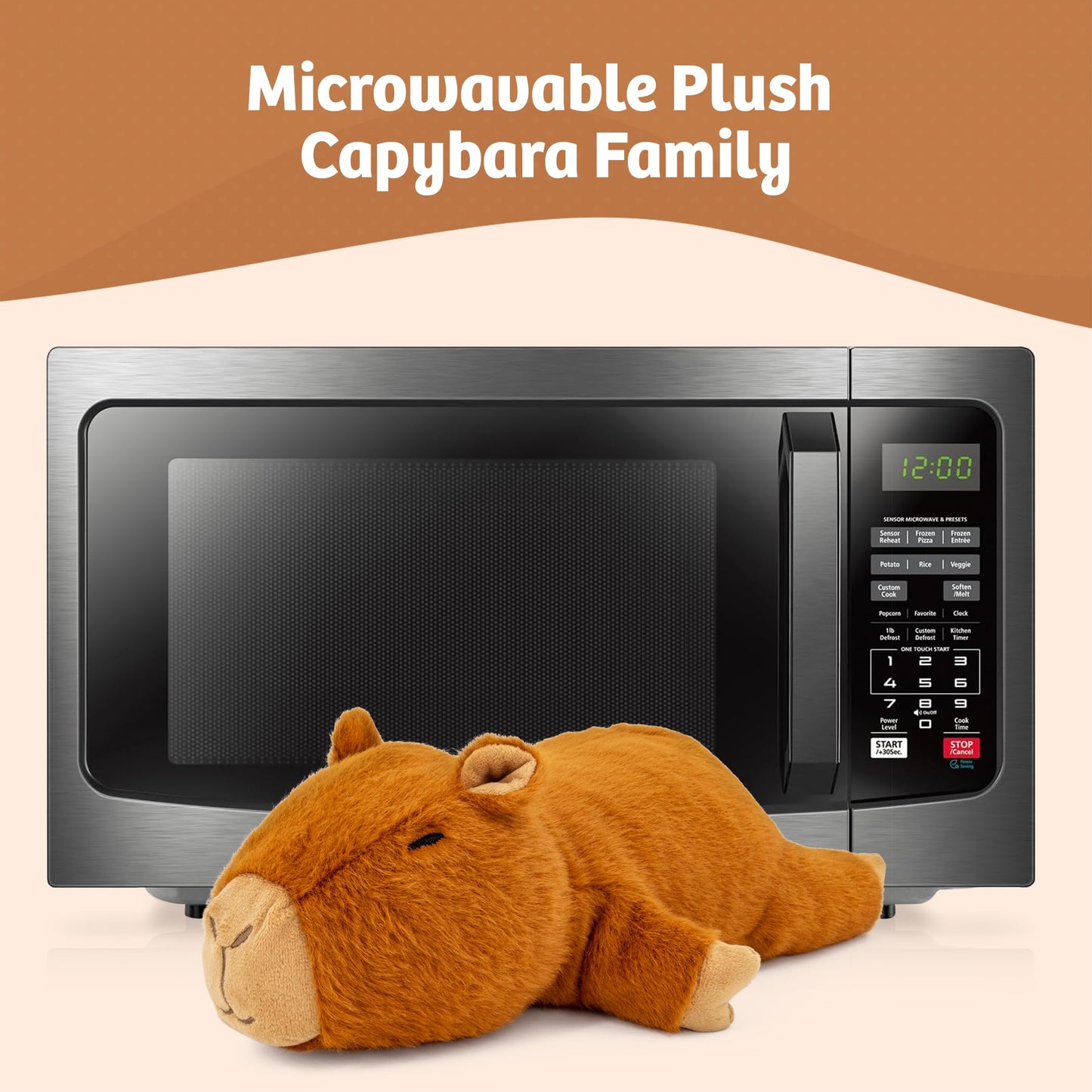 Marysun Microwavable Highland Cow Stuffed Animal - Weighted Stuffed Animal Plush, Heating Pad, Cozy Gift for Girls|Women|Kids|Elderly People, 9.8in, 1.65lb