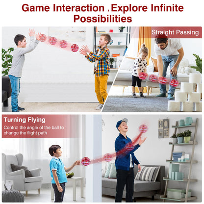 Ciniffo 2026 Upgraded Flying Orb Ball Toy with Dazzling Lights, Magic Hover Spinner, Cool Boomerang Hand Drone, Galaxy Ball Cosmic Globe, Indoor Outdoor Toys Gift for Kids 6 7 8 9 10+ Boys Girls