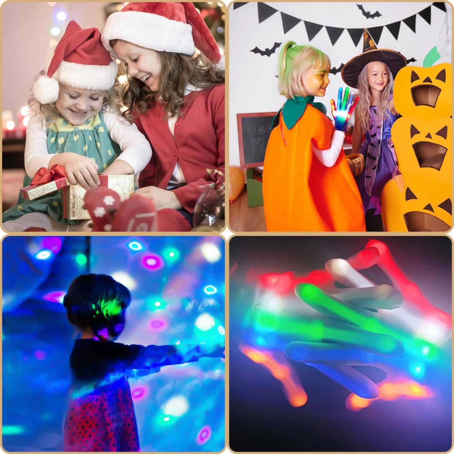 Toys for Ages 8-13 LED Gloves Toys for Boys Age 8-10 Light Up Gloves, Light Up for Kids Birthday Easter Gift Cool Fun Toys for 8-13 Year Old