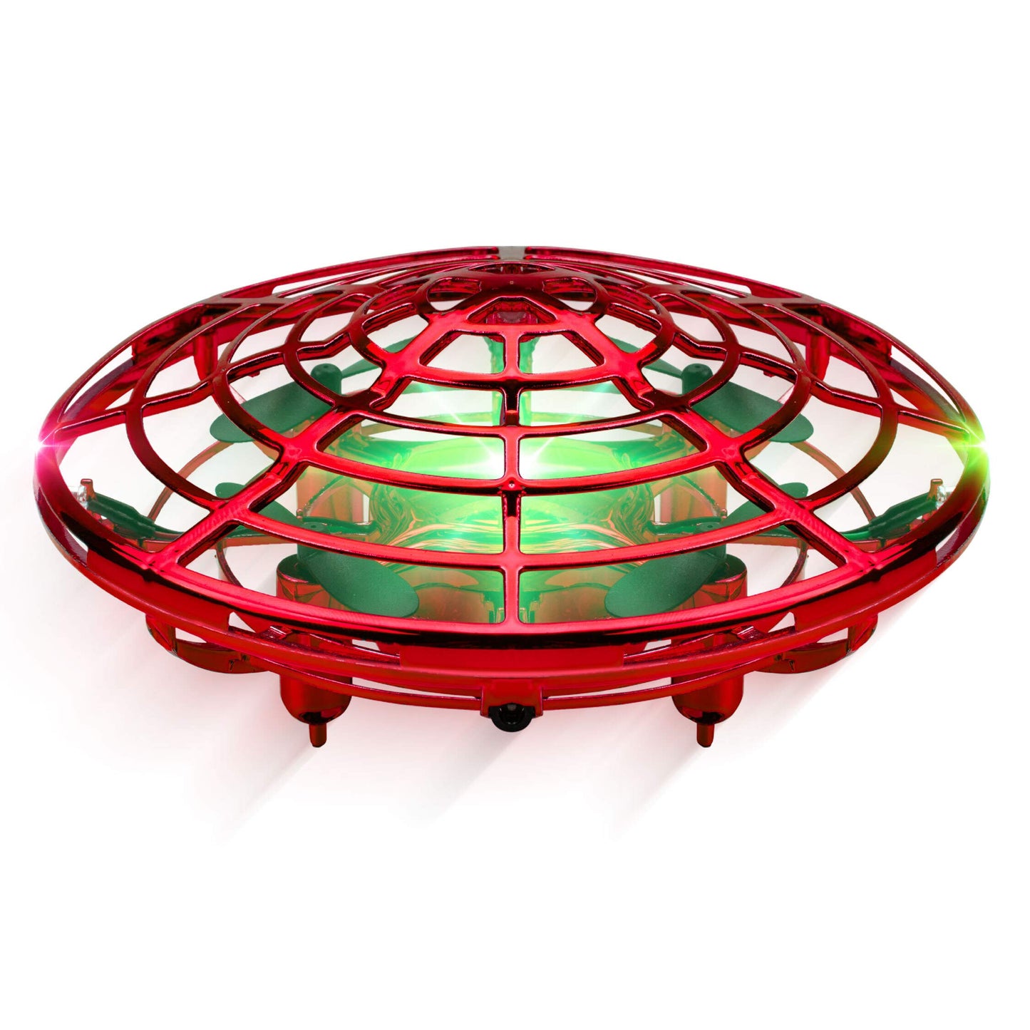 Force1 Scoot Combo Hand Operated Drone for Kids or Adults - Hands Free Motion Sensor Mini Drones, Easy LED Indoor Rechargeable UFO Flying Orb Ball Drone Toys for Boys and Girls (Red/Blue)
