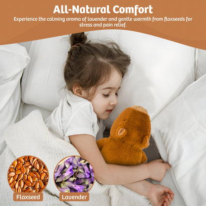 Marysun Microwavable Highland Cow Stuffed Animal - Weighted Stuffed Animal Plush, Heating Pad, Cozy Gift for Girls|Women|Kids|Elderly People, 9.8in, 1.65lb