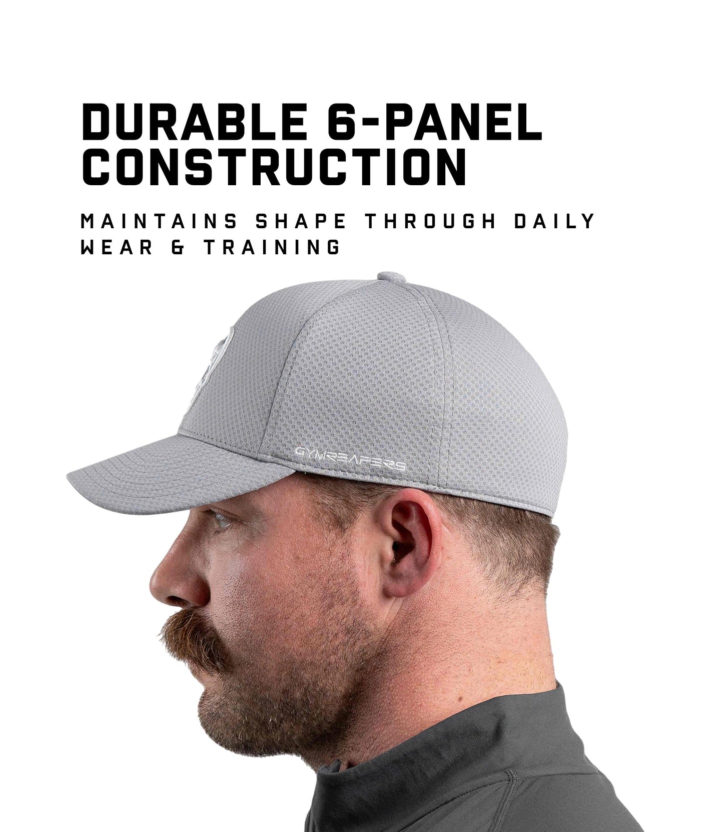 Gymreapers Baseball Hats and Caps for Men| Fitted Hats for Running, Workout, Gym & Outdoor Sports| Moisture Wicking Adapt Cap