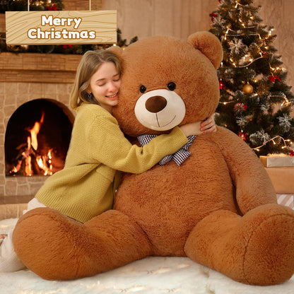 Toys Studio 47 Inch Big Teddy Bear Giant Stuffed Animal for Girls, 4 Feet Large Teddy Bear Baby Shower Party Decorations Kids Women Girlfriend Christmas Valentines Gifts, Light Brown