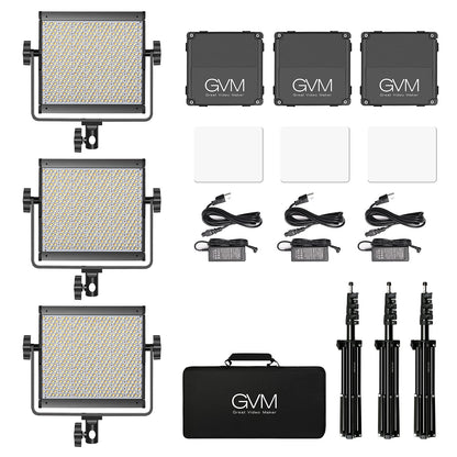 GVM RGB Video Lighting, Bi-Color Led Video Light Kit with APP Control, 2 Packs 850D Photography Lighting Kit CRI 97+ for Web Conference, YouTube, Gaming, Zoom, Aluminum Alloy Shell