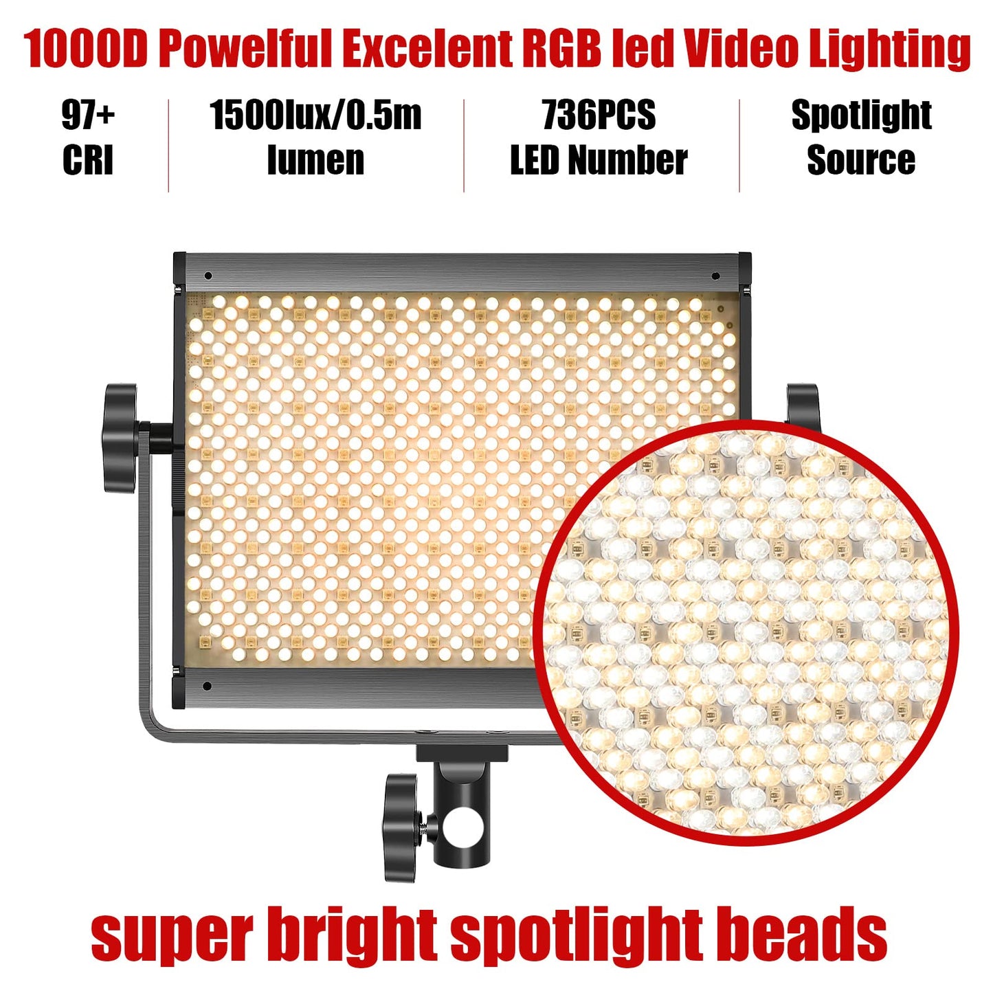 GVM RGB Video Lighting, Bi-Color Led Video Light Kit with APP Control, 2 Packs 850D Photography Lighting Kit CRI 97+ for Web Conference, YouTube, Gaming, Zoom, Aluminum Alloy Shell