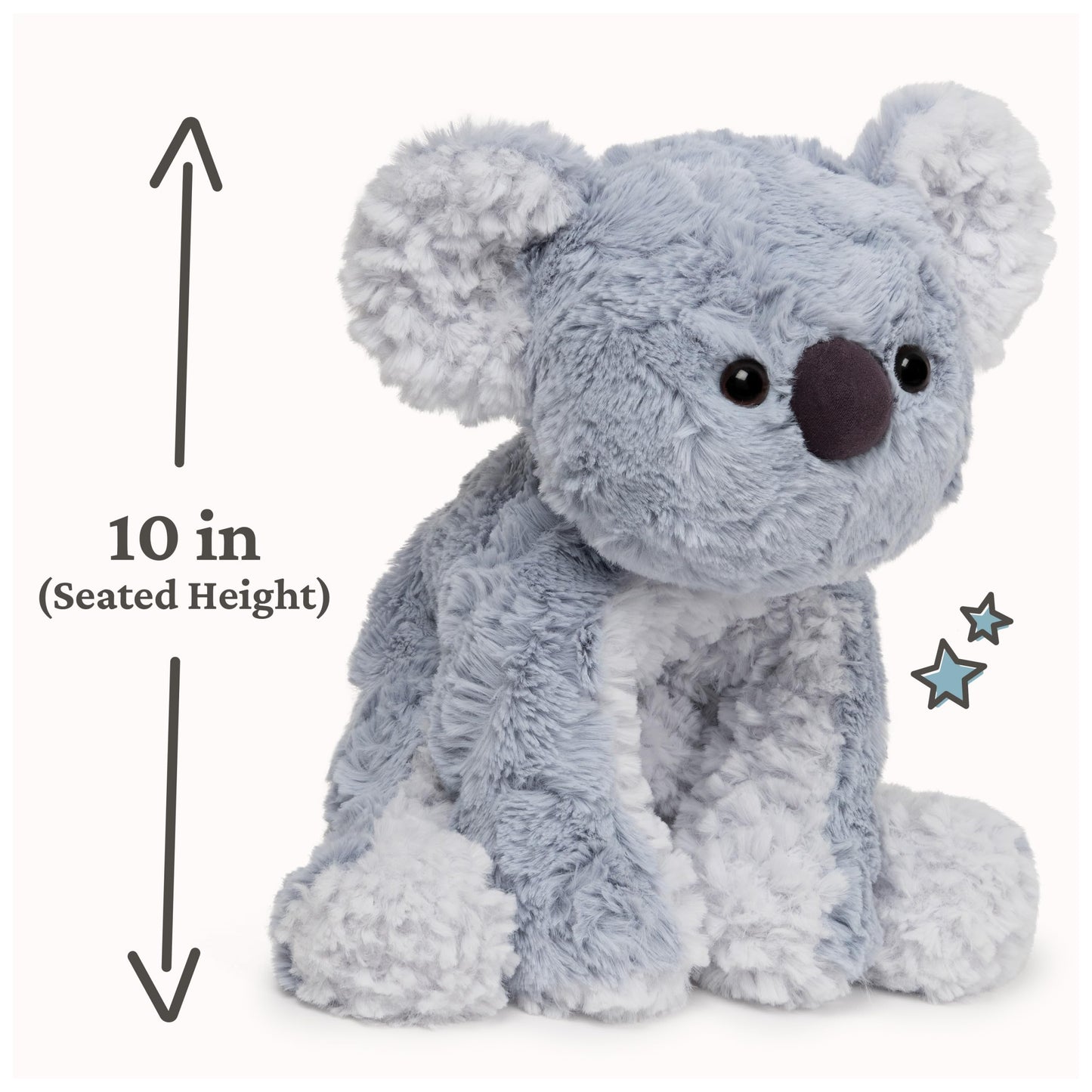GUND Cozys Collection Cow, Stuffed Animal for Ages 0 and Up, Spring Decor Plush Toy, Cream/Blue, 10”