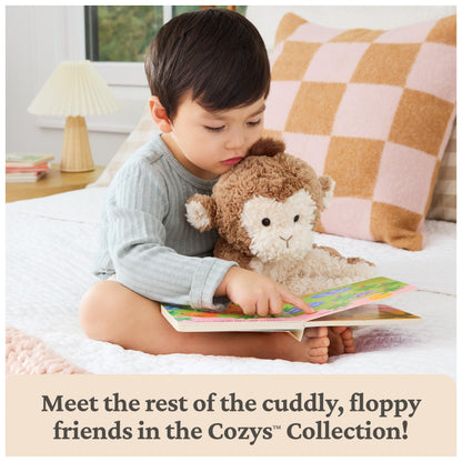 GUND Cozys Collection Cow, Stuffed Animal for Ages 0 and Up, Spring Decor Plush Toy, Cream/Blue, 10”