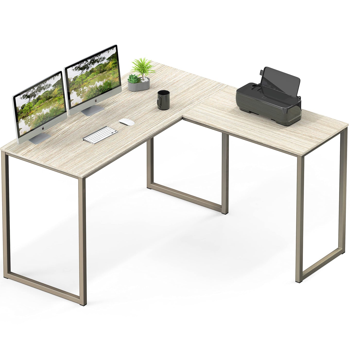 SHW Mission 32-Inch Home Office Computer Desk, Black