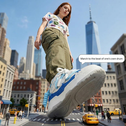 Men's and Women's Chunky Platform Sneakers, Y2K Aesthetic Unisex Dad Shoes, 2 inch Height Increasing Walking Shoes, Lightweight Breathable Athletic Fashion Trainers for Couples