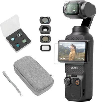 DJI Osmo Pocket 3 Vlog Combo, Vlogging Camera with 1'' CMOS & 4K/120fps for YouTube, Mic Mini Transmitter (Infinity Black)