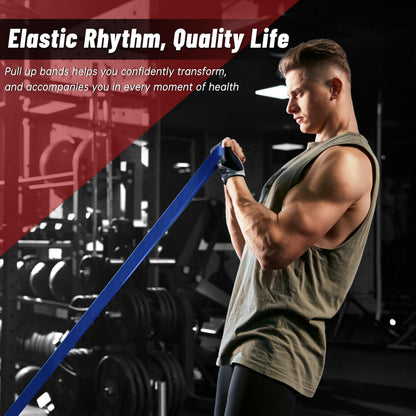 Pull Up Assistance Bands, 5-Level Resistance Bands for Working Out, Pull Up Bands for Men & Women, Exercise Bands for Full-Body Training, Fitness, Physical Therapy, Stretch Workout Bands at Home, Gym