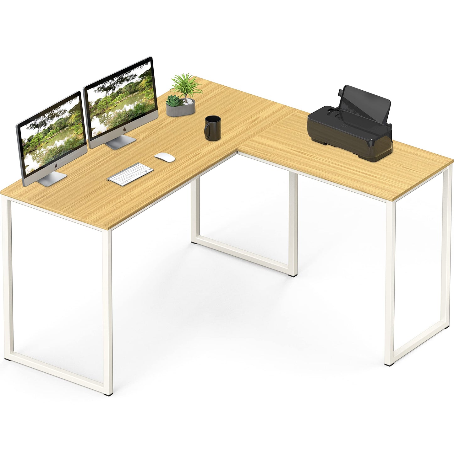 SHW Mission 32-Inch Home Office Computer Desk, Black