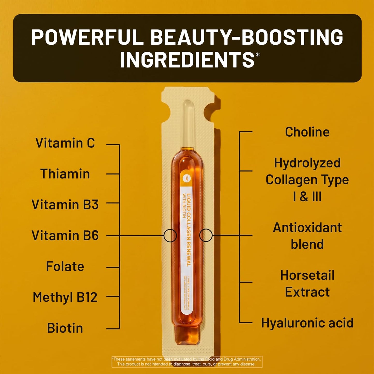 NatureWise Hydrolyzed Liquid Collagen for Women & Men 4000mg - High Absorption, Type 1 & 3 Peptides with Biotin + Vitamin C + Vitamin B Complex & Hyaluronic Acid -Mixed Berry - 10 Tubes[10 Day Supply]