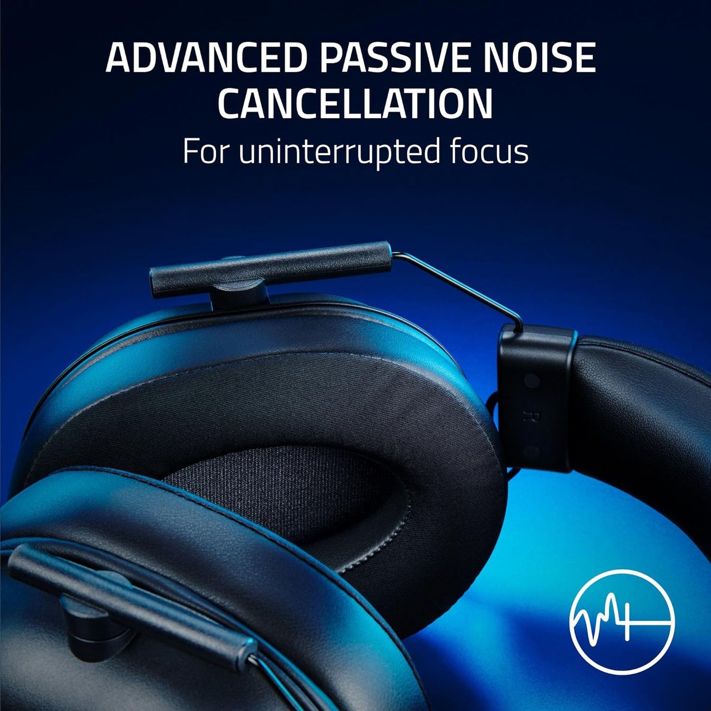 Razer BlackShark V2 X Gaming Headset: 7.1 Surround Sound - 50mm Drivers - Memory Foam Cushion - For PC, PS4, PS5, Switch - 3.5mm Audio Jack - Black