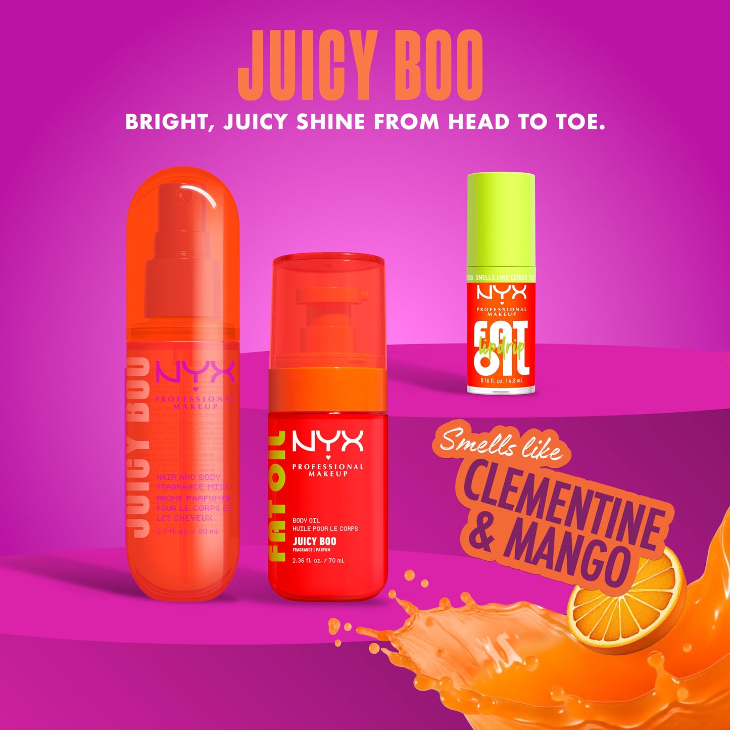 NYX PROFESSIONAL MAKEUP Fat Oil Lip Drip, Moisturizing Lip Oil Gloss, Vegan Tinted Formula, Up to 12 HR Hydration - Supermodel (Shimmering Magenta)