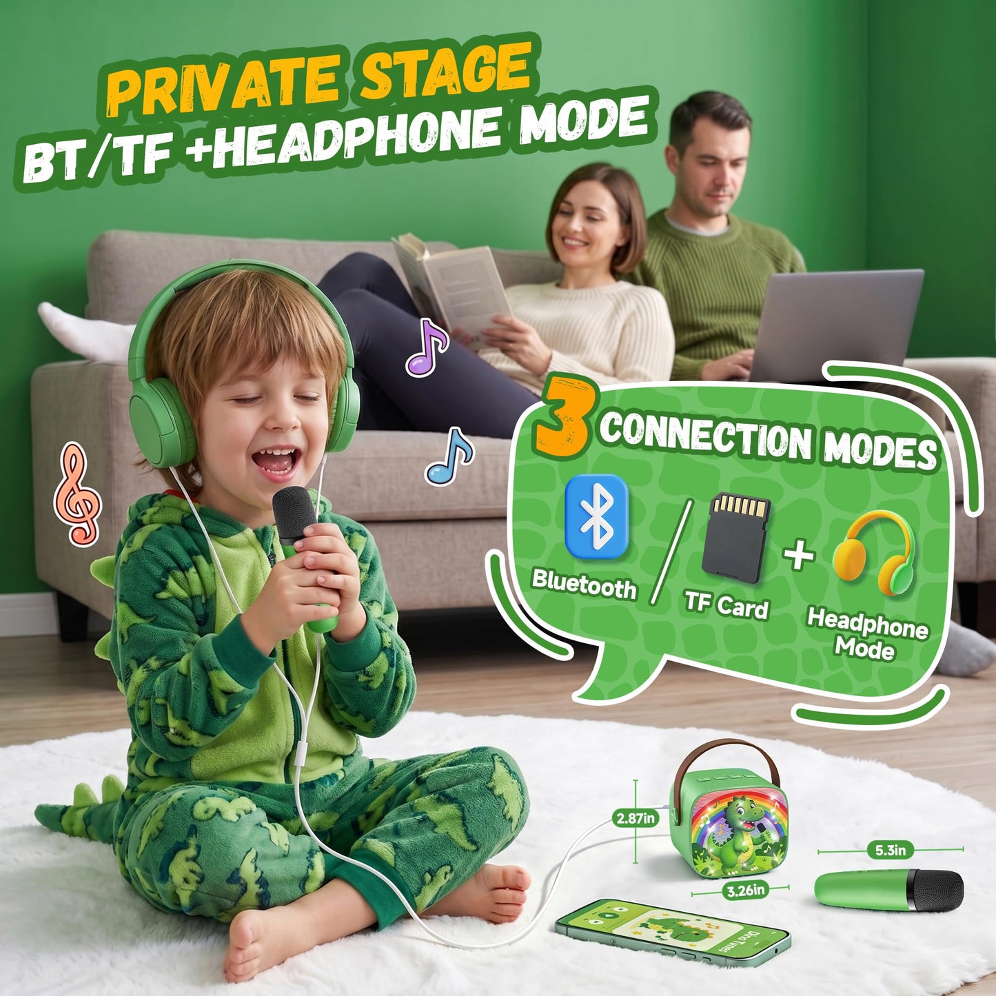 YLL Mini Karaoke Machine for Kids Adults, Portable Bluetooth Speaker with 2 Wireless Microphones, Trendy Birthday Gifts Toys for Girls Ages 3, 4, 5, 6, 7, 8, 9, 10+ Years Old Home Family Party (P-ink)