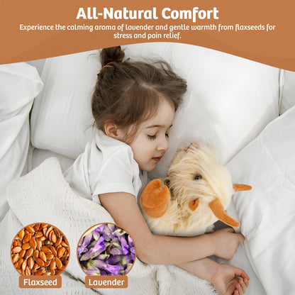 Marysun Microwavable Highland Cow Stuffed Animal - Weighted Stuffed Animal Plush, Heating Pad, Cozy Gift for Girls|Women|Kids|Elderly People, 9.8in, 1.65lb