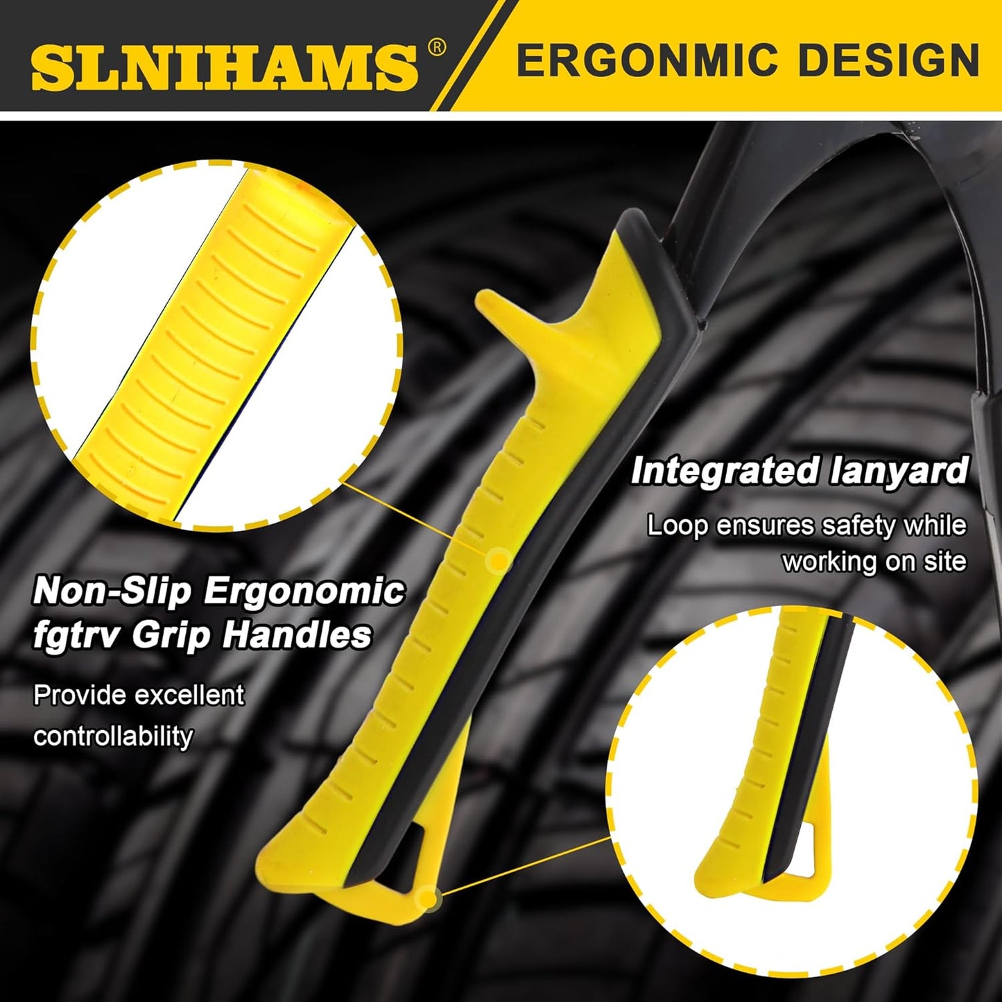 SLNIHAMS 5-Blade Hand Crimper Sheet Metal Tools, Hvac Tool for 24-28 Gauge Duct Work Downspout and Stove Pipe, 10-1/2" Sheet Metal Crimper Gutter End Cap Duct Crimping Tool