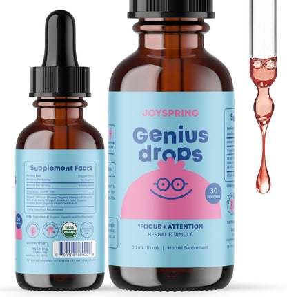 JoySpring Genius Drops and Sulforaphane Supplement for Kids