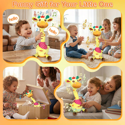 Hunfur Interactive Baby Toys Dancing Talking Cactus Toy,Funny Gift for Infant, Singing Record Repeat What You Say Light Up Toy for Toddler Boy Girl (Volume Adjustment)