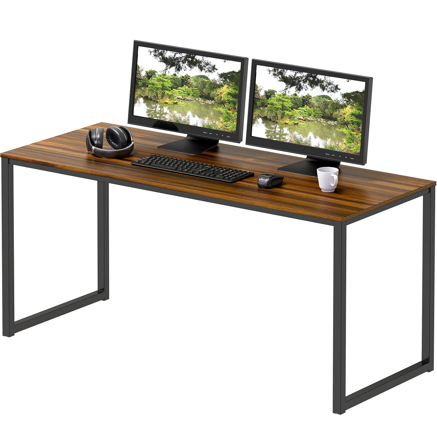 SHW Mission 32-Inch Home Office Computer Desk, Black