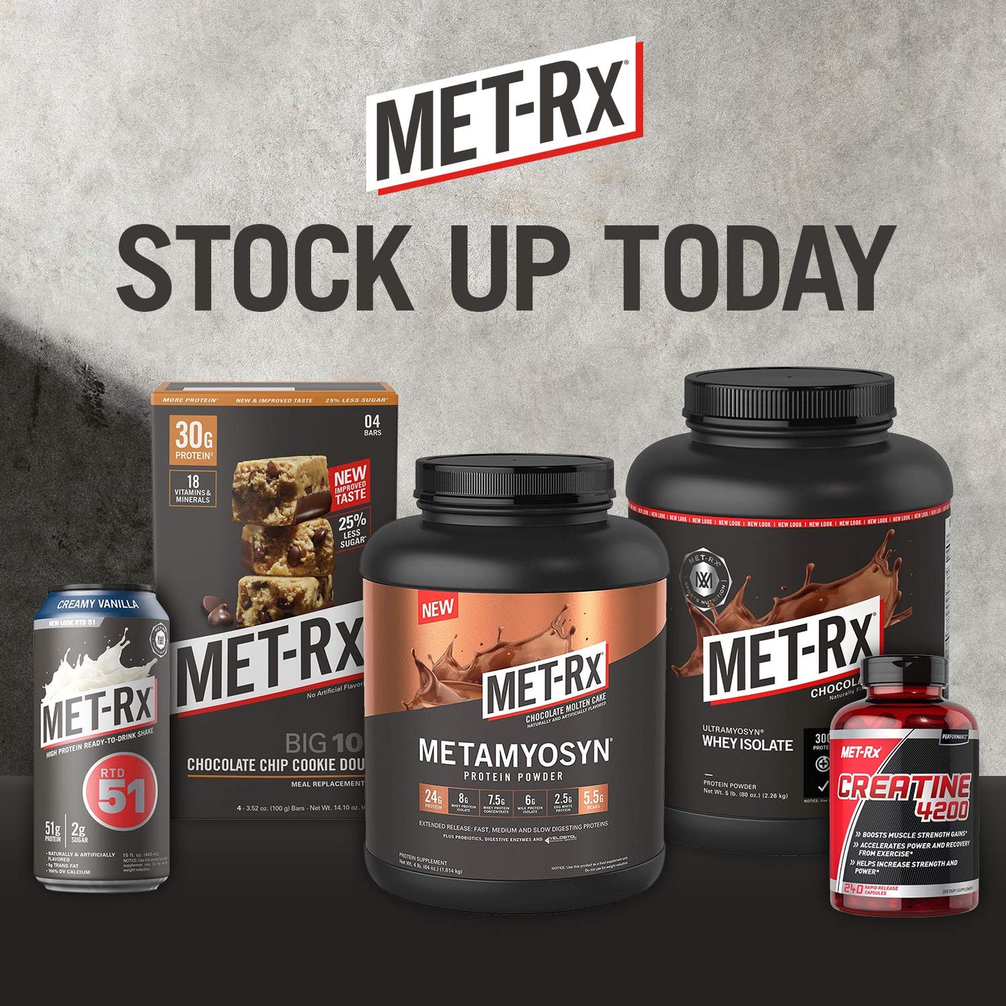 MET-Rx Big 100 Protein Bar, Meal Replacement Bar, 30G Protein, Salted Caramel Brownie Crunch, 9 Count, 3.52 Oz.(Packaging may vary)