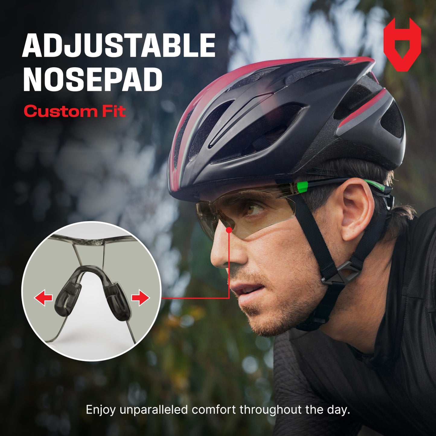 NoCry Clear Safety Glasses for Men and Women with Anti-Fog and Scratch Resistant Wrap Around Lenses, Adjustable Temples and Nose Pads — ANSI Z87 Certified Protective Eyewear with 100% UV Shielding